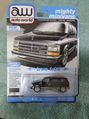 Mighty Minivans Dodge Caravan Turbo Die-Cast Toy - Auto World
